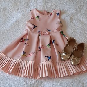 🚫sold🚫 Ted Baker Girls Humingbird Dress, 4-5 yrs